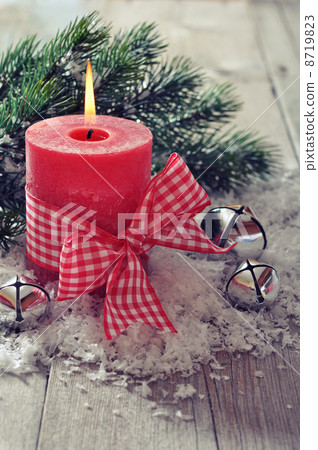 Red christmas candle Red christmas candle 8719823