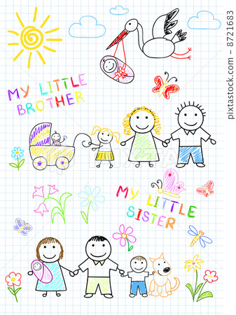 Happy family with a newborn Happy family with a newborn 8721683