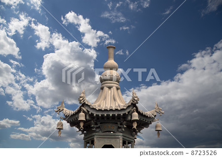 Giant Wild Goose Pagoda or Big Wild Goose Pagoda, Xian (Sian, Xi'an),Shaanxi province, China 8723526