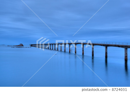 Famous jetty in Roscoff in Bretagne in France Famous jetty in Roscoff in Bretagne in France 8724031