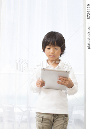 iPad和一個男孩 8724429