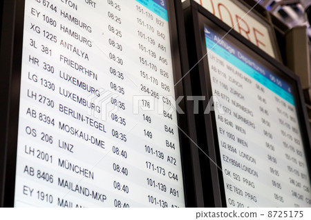 information board at airport information board at airport 8725175