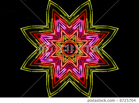 Bright color star on black 8725704