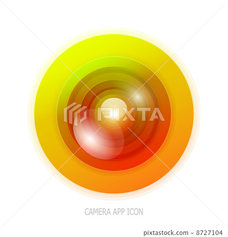 Colorful camera app icon - Stock Illustration [8727104] - PIXTA