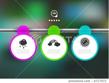 Hanging round lists of paper | infographic banners Hanging round lists of paper | infographic banners 8727872