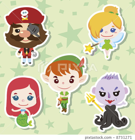 Cartoon story people icons 8731271