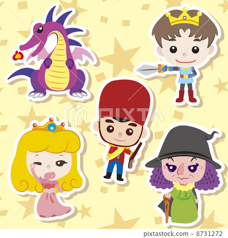 Cartoon story people icons 8731272