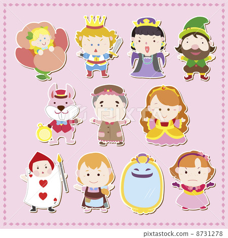 cartoon story people icons 8731278