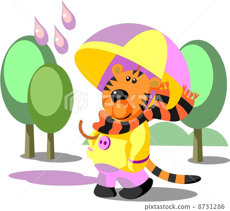 Tiger walking color 02 Tiger walking color 02 8731286