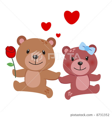 illustration of a pair of bear illustration of a pair of bear 8731352