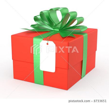 Christmas gift box and heart mark ribbon Christmas gift box and heart mark ribbon 8733651