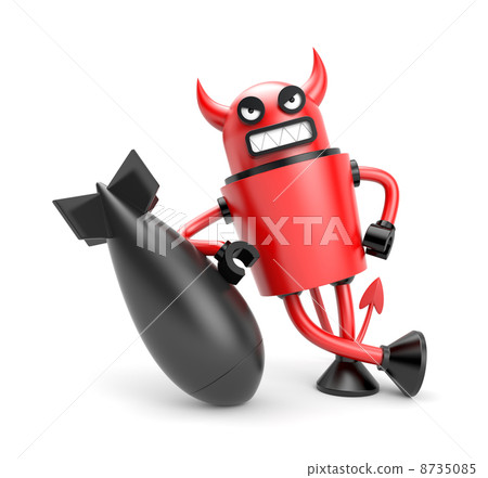 Robodevil with bomb Robodevil with bomb 8735085