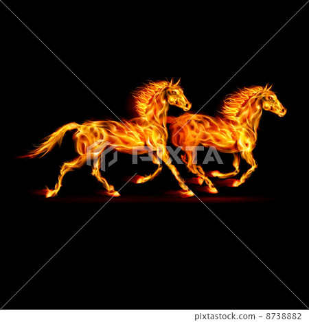 Fire horses. Fire horses. 8738882