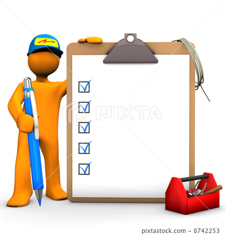 Clipboard Electrical Worker 8742253