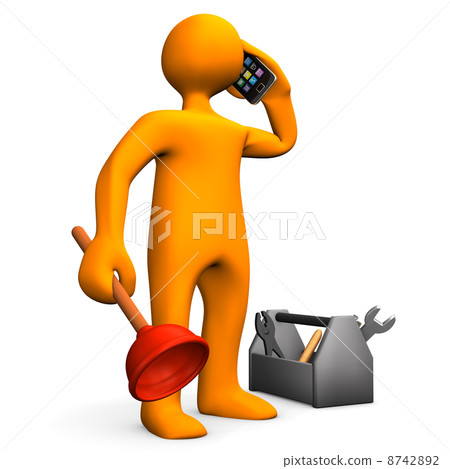 Plumber With Smartphone 8742892