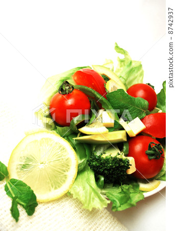 綠色黃色菜特寫鏡頭 綠色黃色菜特寫鏡頭 8742937