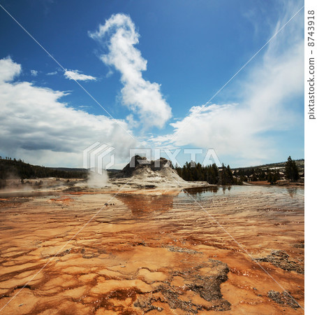 Geyser in Yellowstone Geyser in Yellowstone 8743918