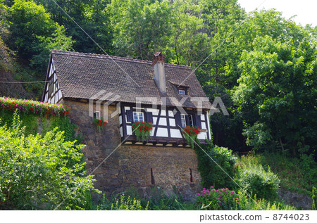 France, a private house in the Alsace region 8744023