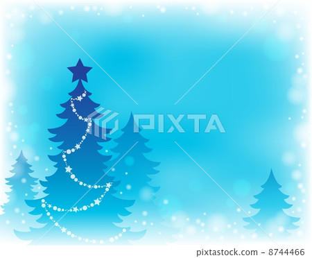 Christmas tree silhouette theme 2 8744466