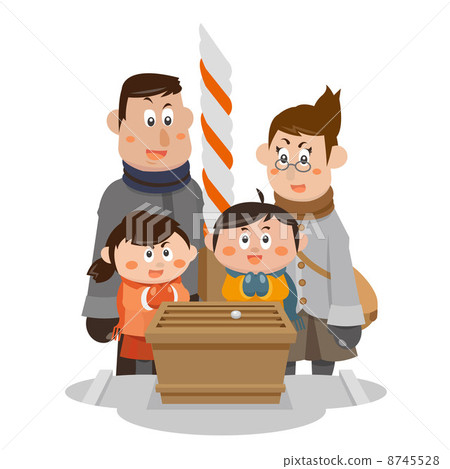 初代/新年家庭[季節插圖] 8745528