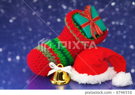 小襪子和聖誕老人帽子 8746558