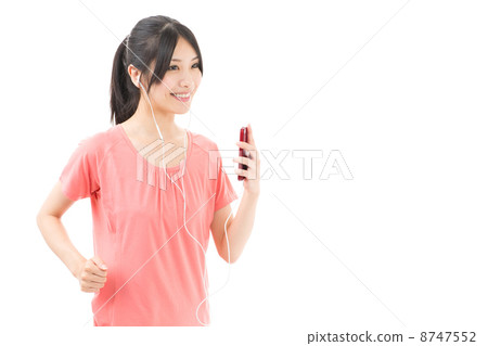 女運動員白背圖像 8747552