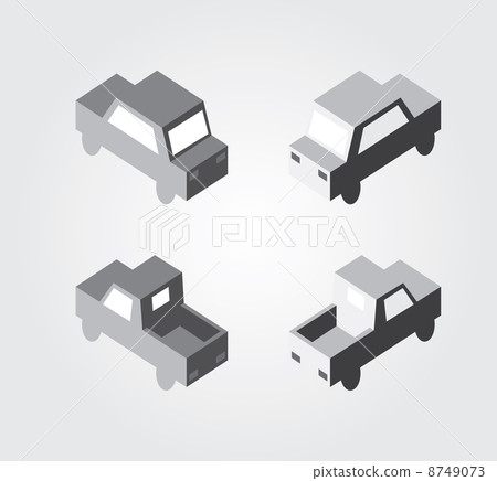 Simple web icon in vector: isometric transport Simple web icon in vector: isometric transport 8749073