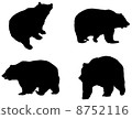 Detailed bear's silhouettes 8752116