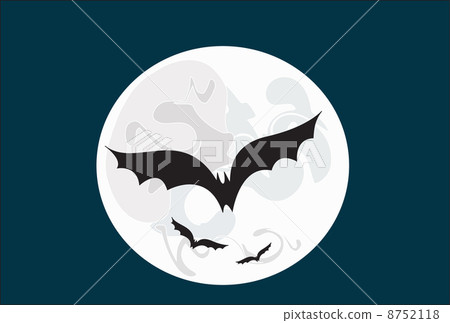 Moon and bats Moon and bats 8752118
