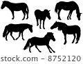 Set of detailed horses 8752120