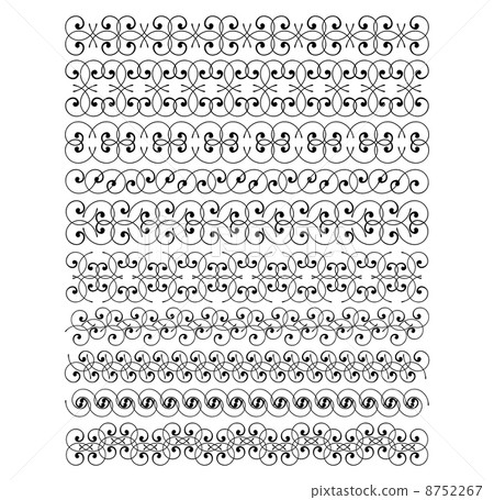 Big set of decorative borders 8752267