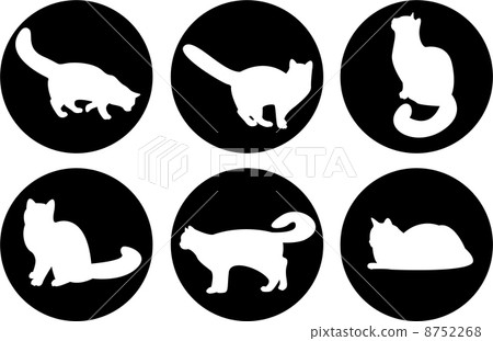 Logo cats, cat buttons, cat icons Logo cats, cat buttons, cat icons 8752268