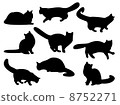 Cat's silhouettes 8752271