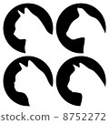 Heads of cats, other breeds 8752272