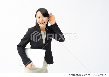 Business woman with laptop Business woman with laptop 8752934
