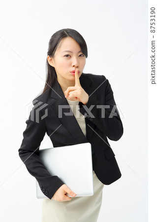 Business woman with laptop Business woman with laptop 8753190