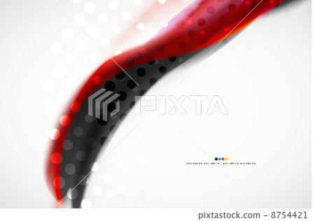 Red wave vector abstract background 8754421