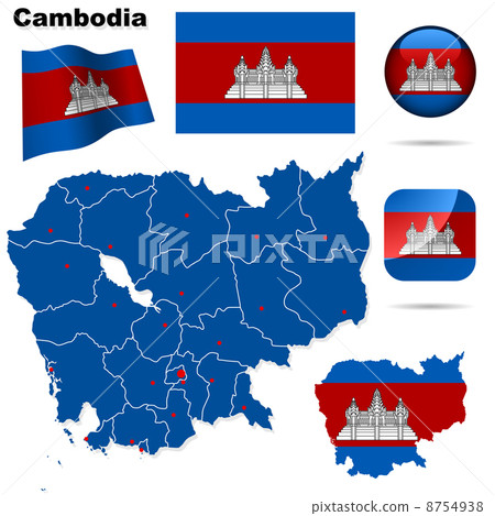 Cambodia vector set. Cambodia vector set. 8754938