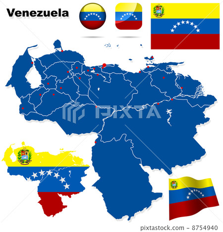 Venezuela vector set. Venezuela vector set. 8754940