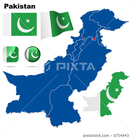 Pakistan vector set. 8754943