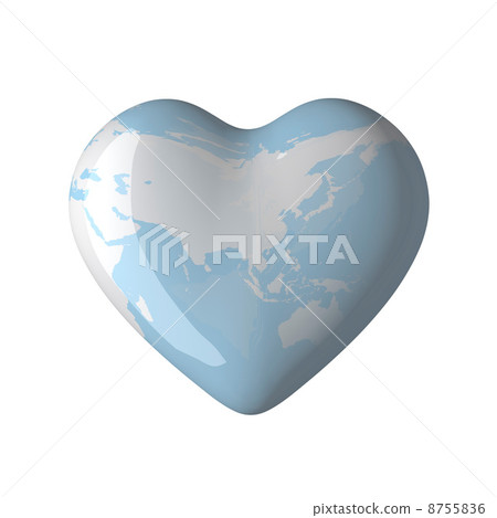 Heart's globe, Asia Heart's globe, Asia 8755836