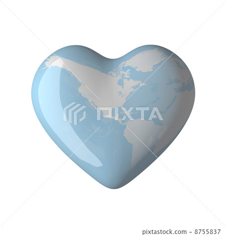 Heart's globe, America Heart's globe, America 8755837