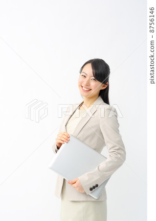 筆記本電腦業務的女人 筆記本電腦業務的女人 8756146