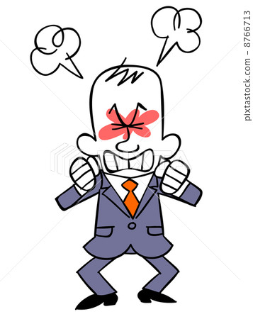 憤怒的發自內心的商人 8766713