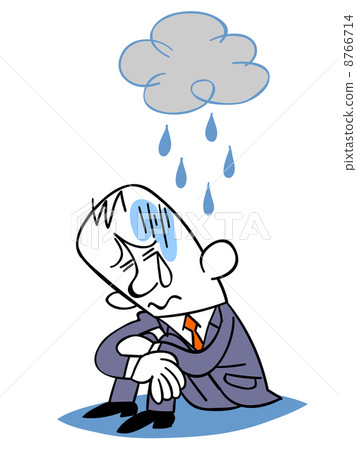 Depressed businessman 8766714