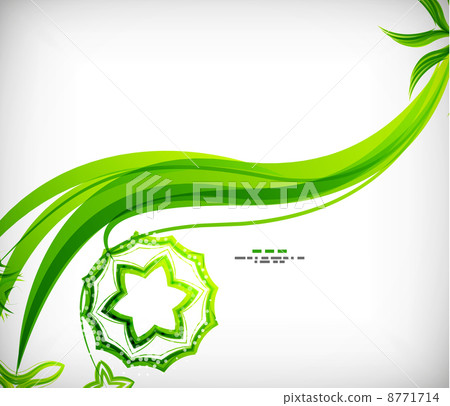 Colorful abstract wave vector curls. Light wave Colorful abstract wave vector curls. Light wave 8771714