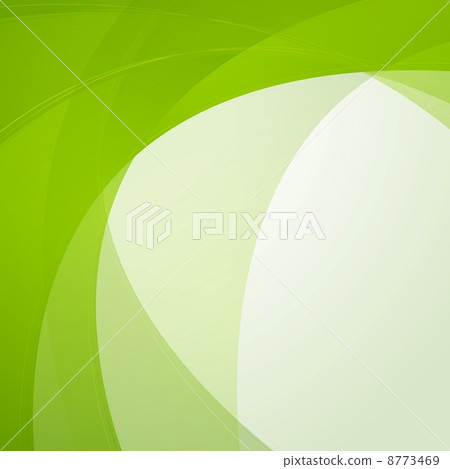 Bright green waves vector design 8773469