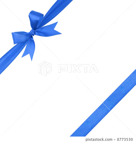 blue simple tied ribbon bow composition 8773530