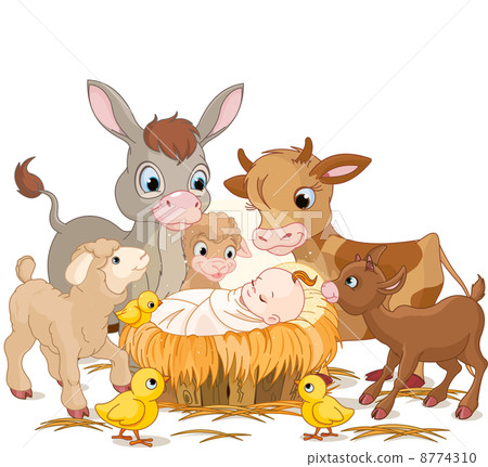Holy child with animals 8774310