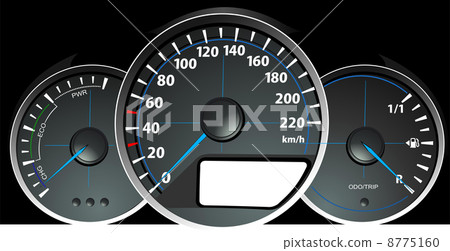 Speedometer. Accelerating Dashboard. Vector illustrator Speedometer. Accelerating Dashboard. Vector illustrator 8775160
